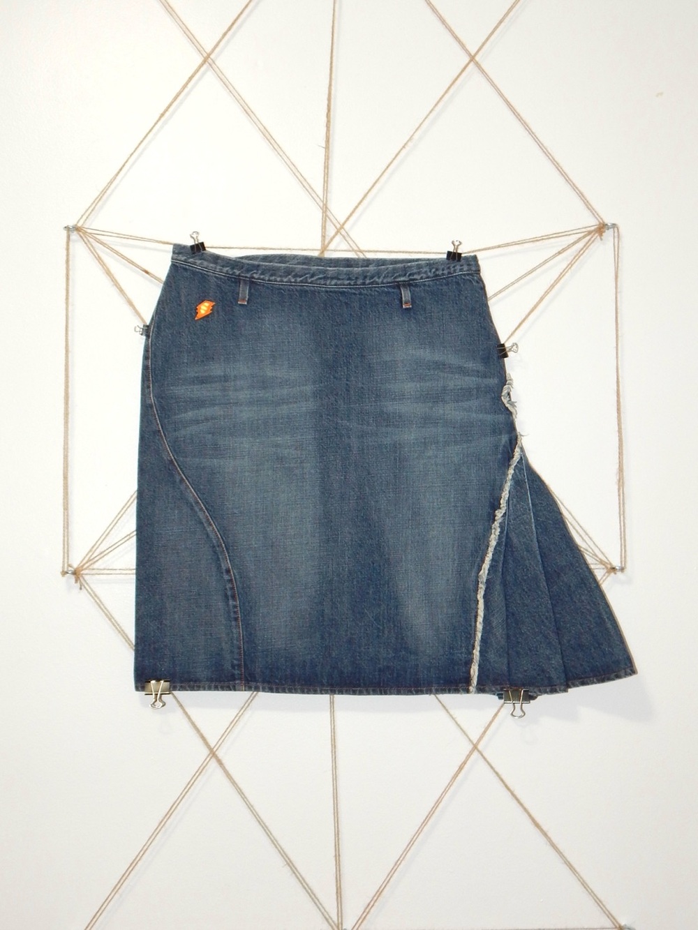 W.&L.T. by Walter Van Beirendonck,
Deconstructed Denim Skirt,
c. 1993-99